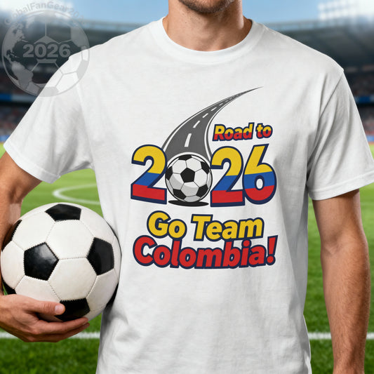 Road to 2026 Go Team Colombia Soccer T-Shirt