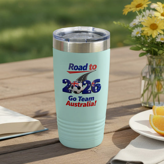 Road to 2026 Go Team Australia insulated tumbler