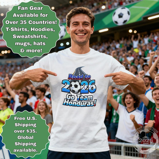 Road to 2026 Go Team Honduras Fan Gear T-Shirt