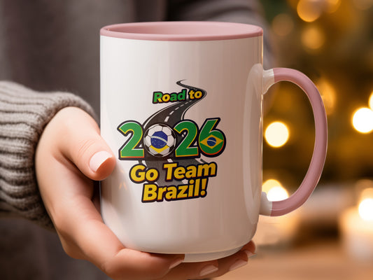 Road to 2026 Go Team Brazil coffee mug