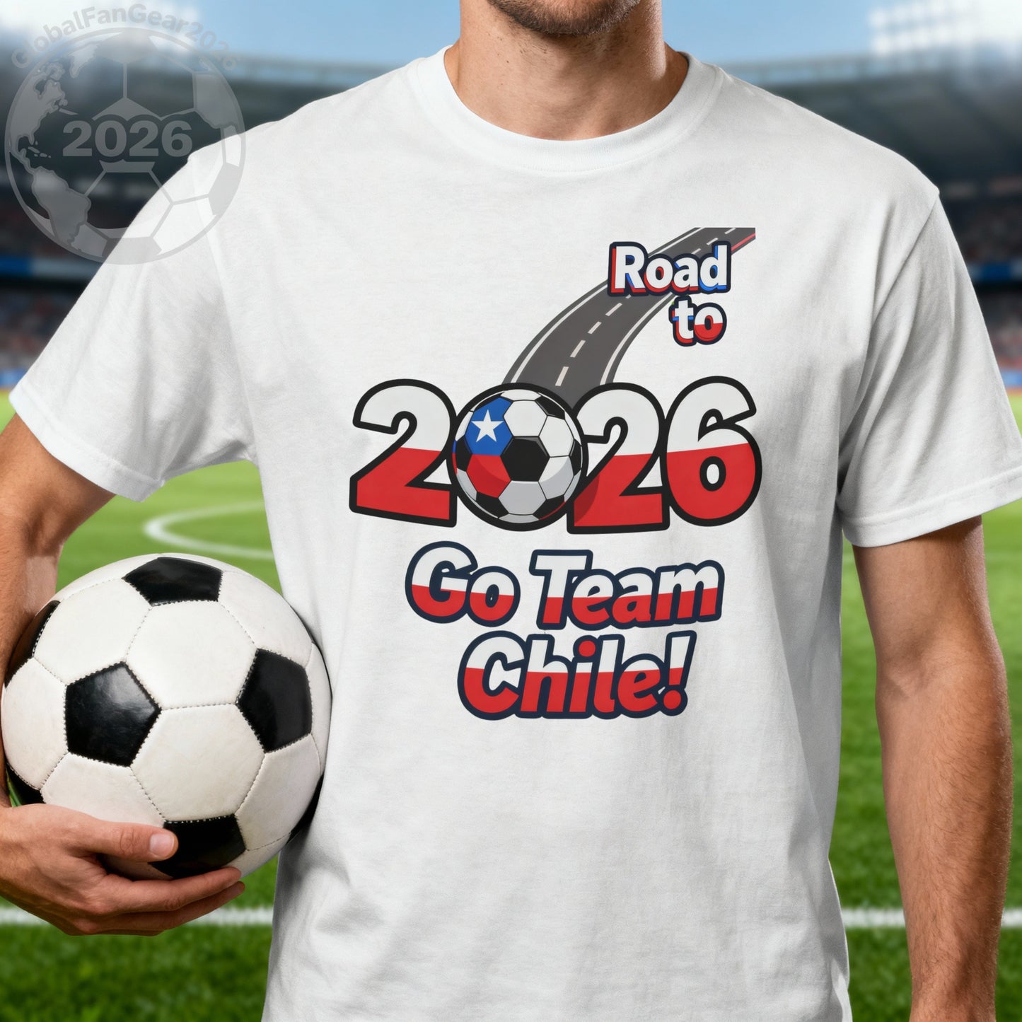 Road to 2026 Go Team Chile Soccer T-Shirt