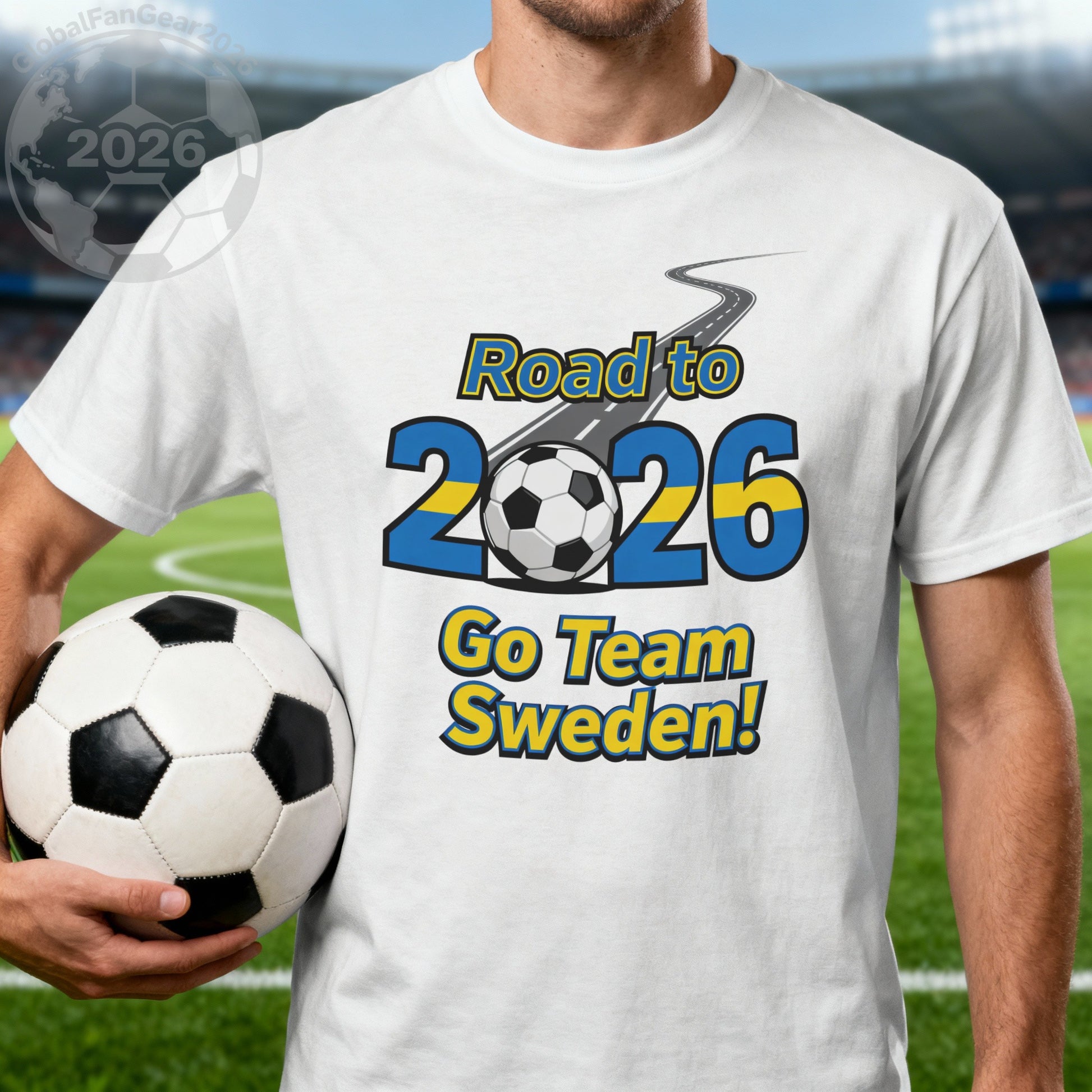 Road to 2026 Go Team Sweden Soccer Fan T-shirt