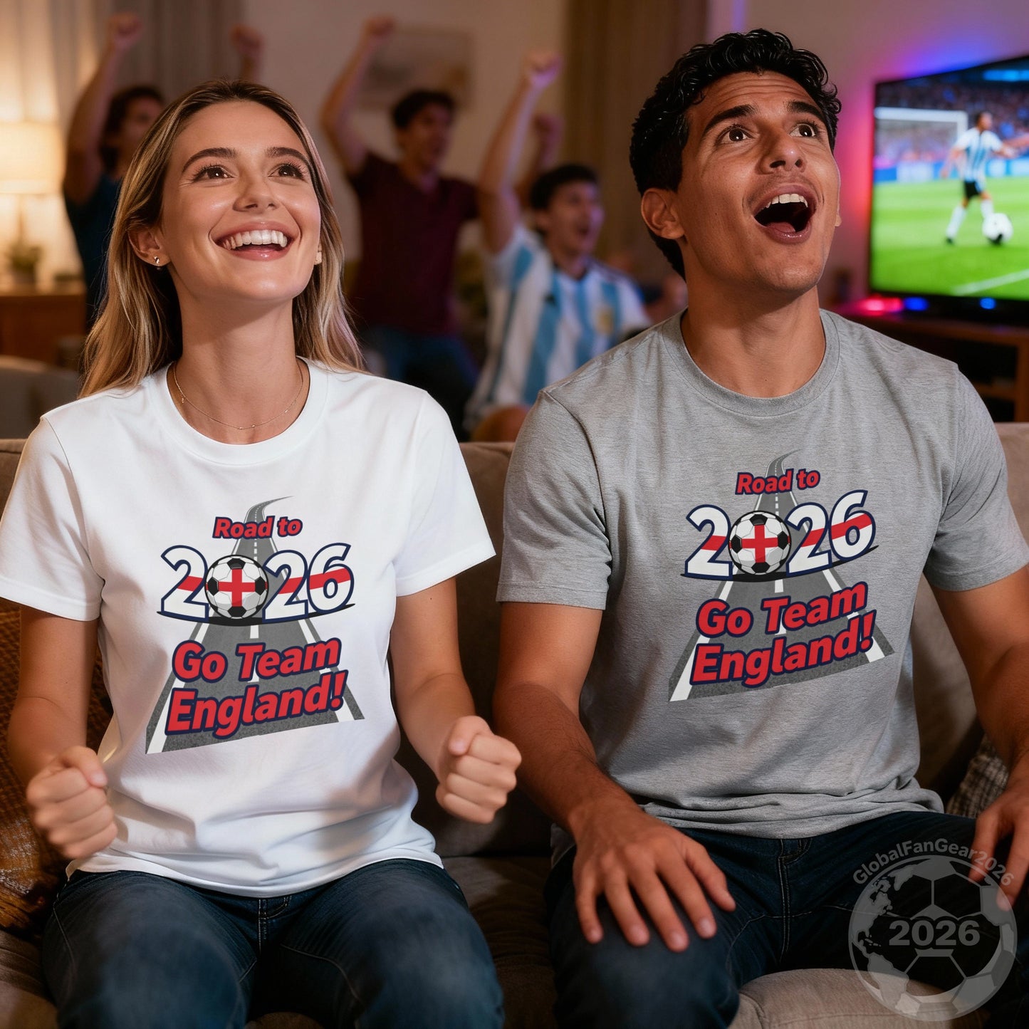 Road to 2026 Go Team England cheering shirts