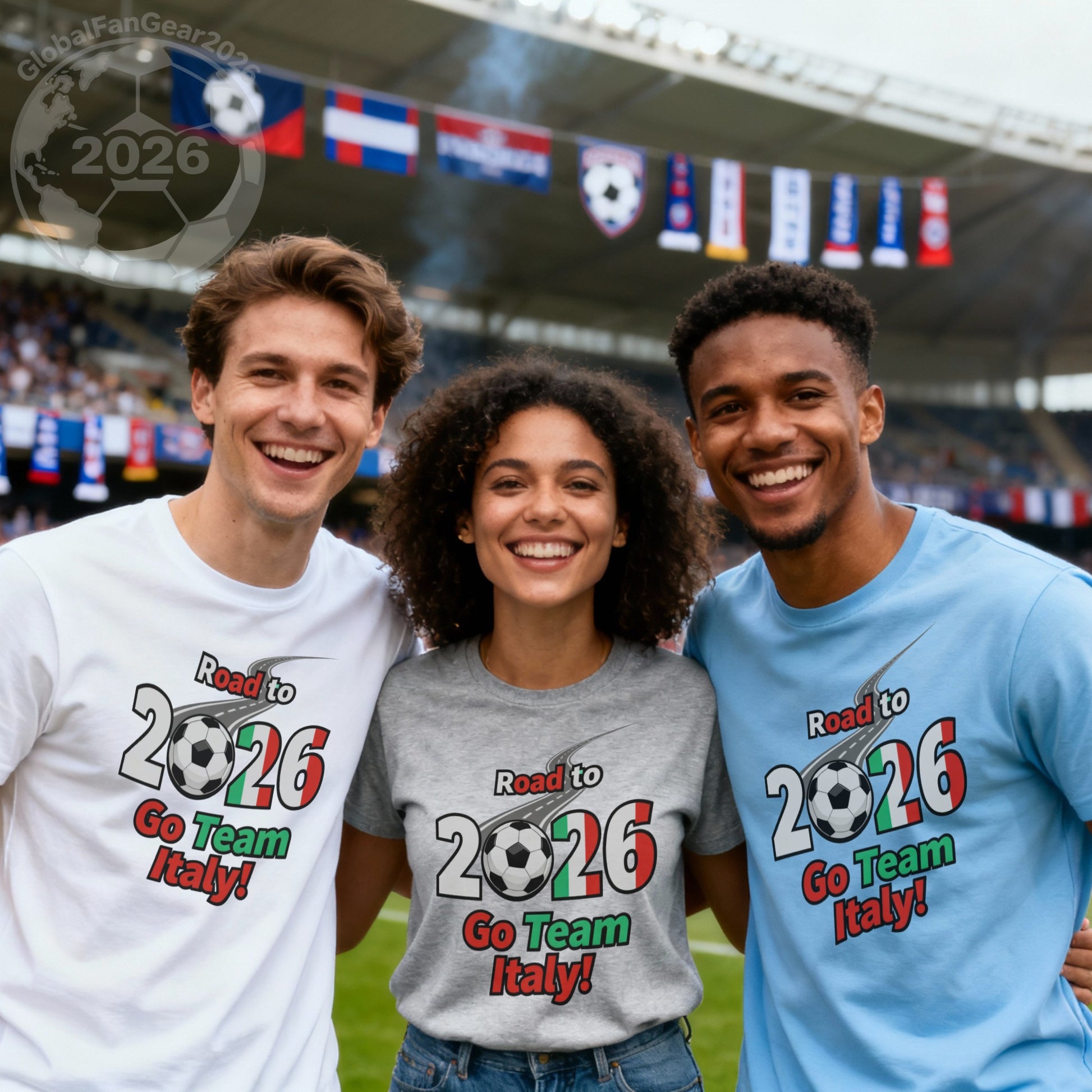 Road to 2026 Go Team Italy Global Fan Gear Shirt