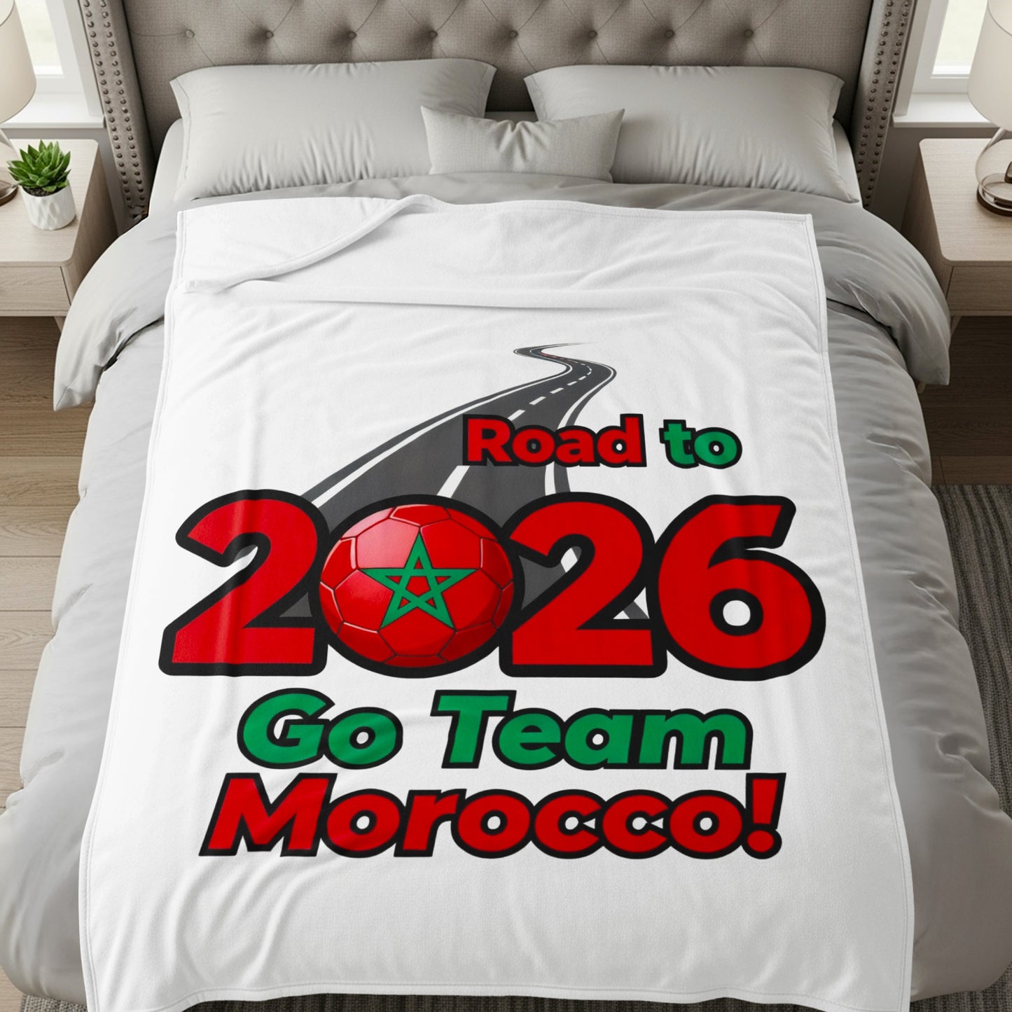 Road to 2026 Go Team Morocco Blanket