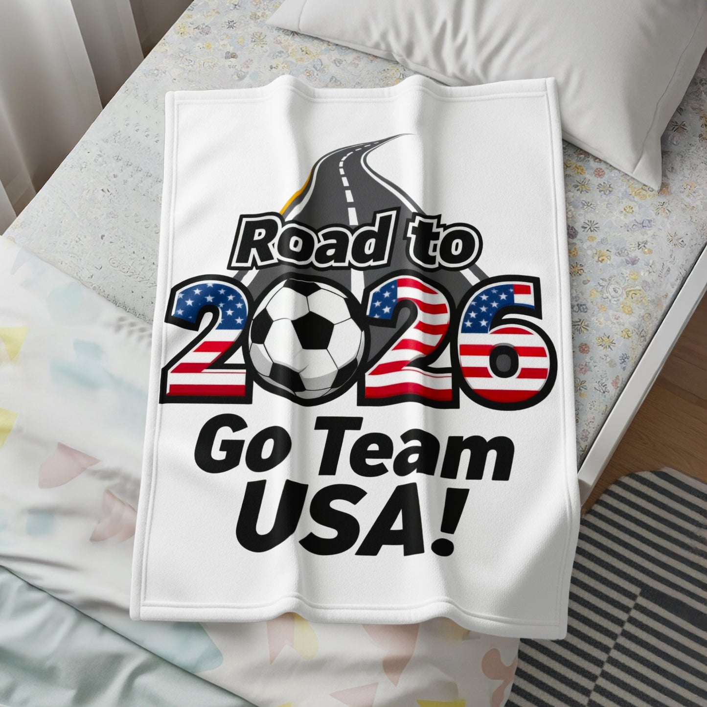 Road to 2026 Go Team USA Soccer Fan Blanket