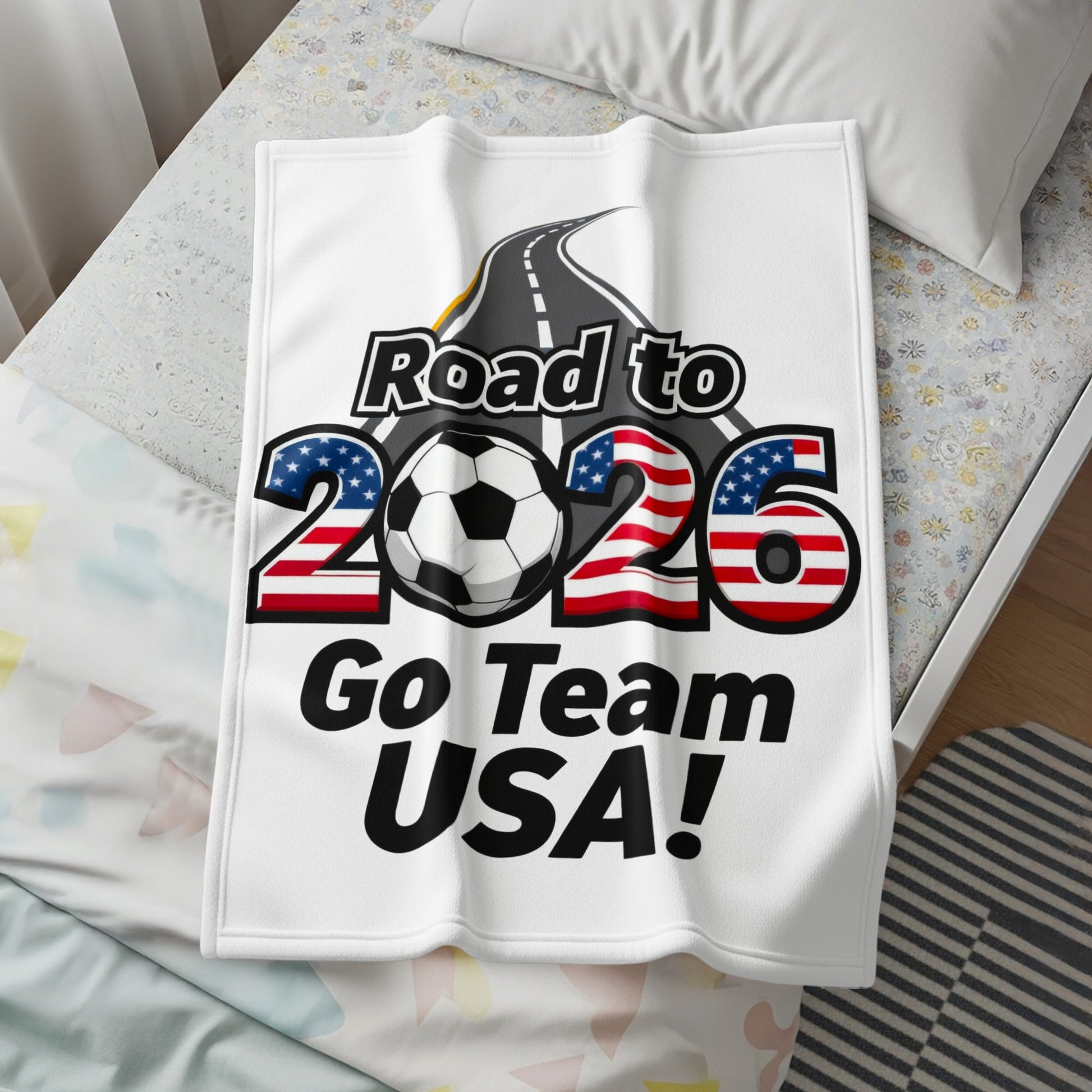 Road to 2026 Go Team USA Soccer Fan Blanket