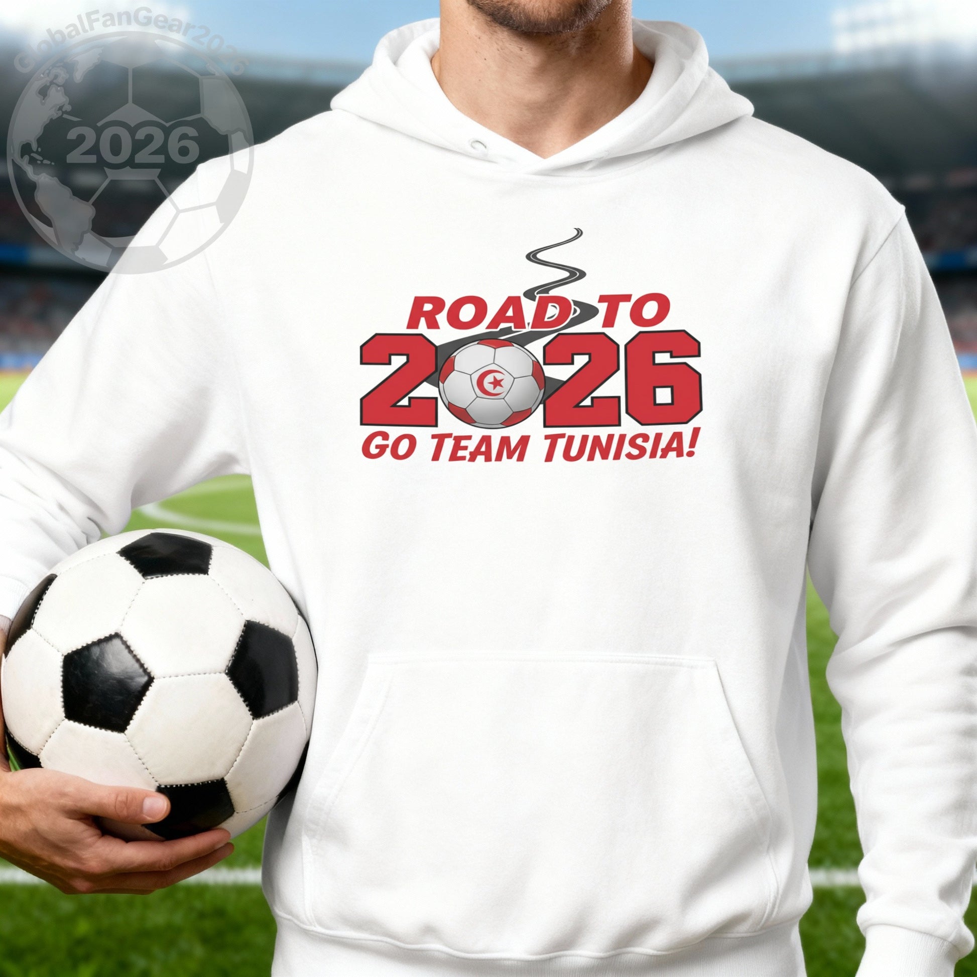 Road to 2026 Go Team Tunisia Hoodie Product