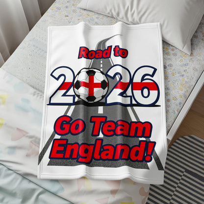 Road to 2026 Go Team England throw blanket