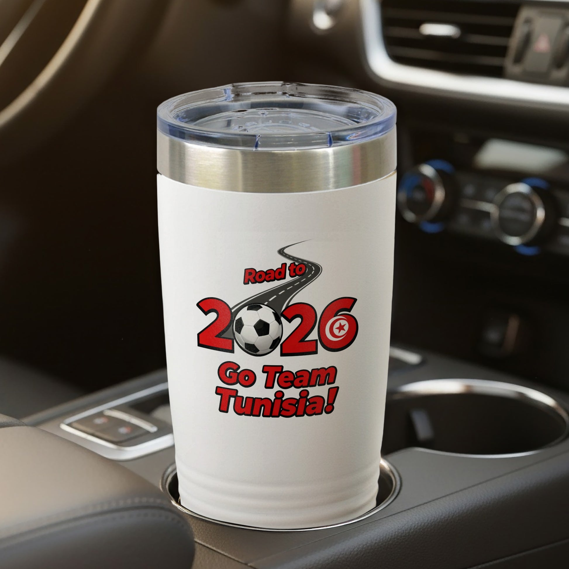 Road to 2026 Go Team Tunisia tumbler product