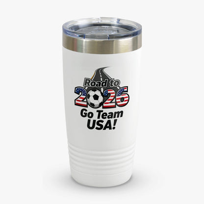 Road to 2026 Go Team USA travel mug