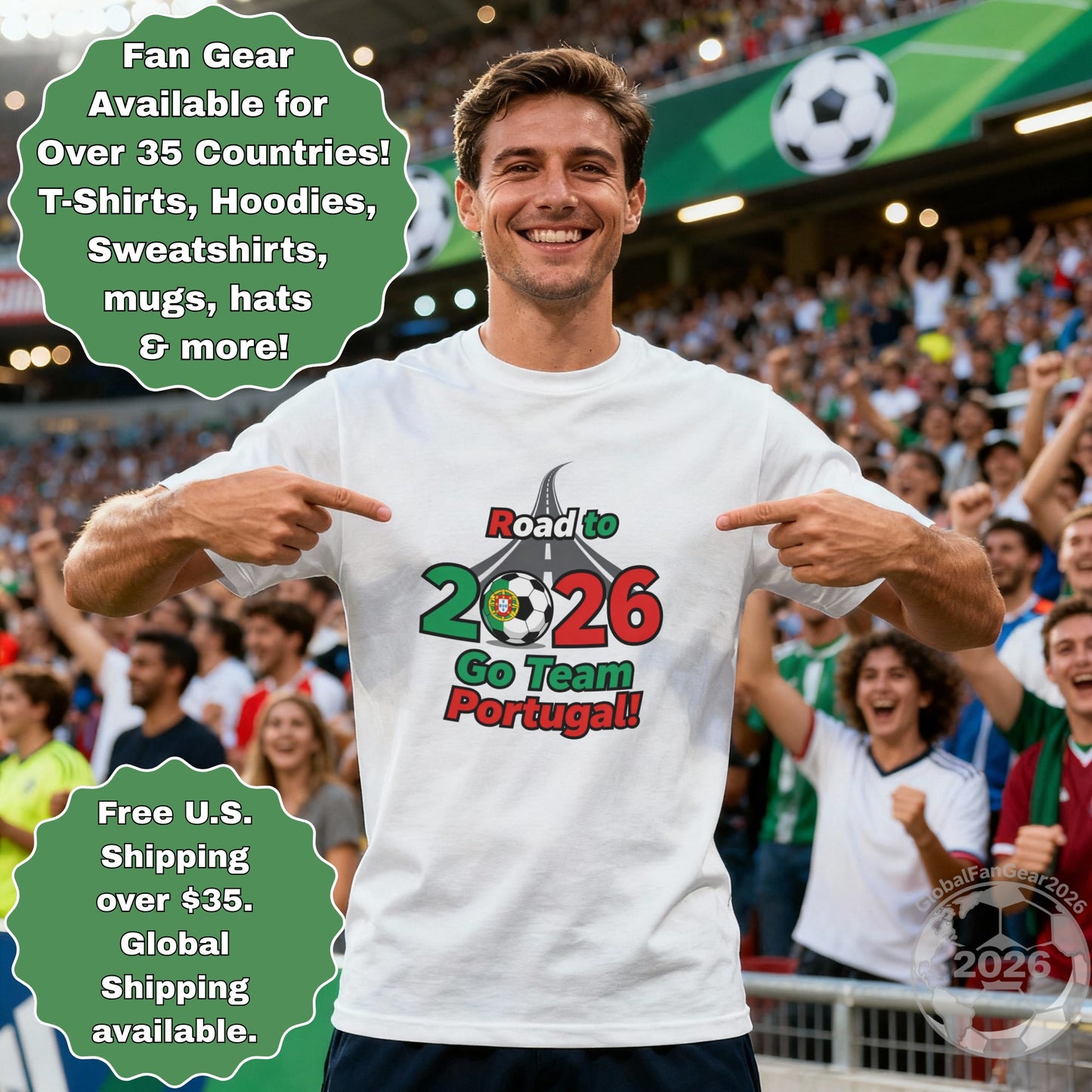Road to 2026 Go Team Portugal T-Shirt product