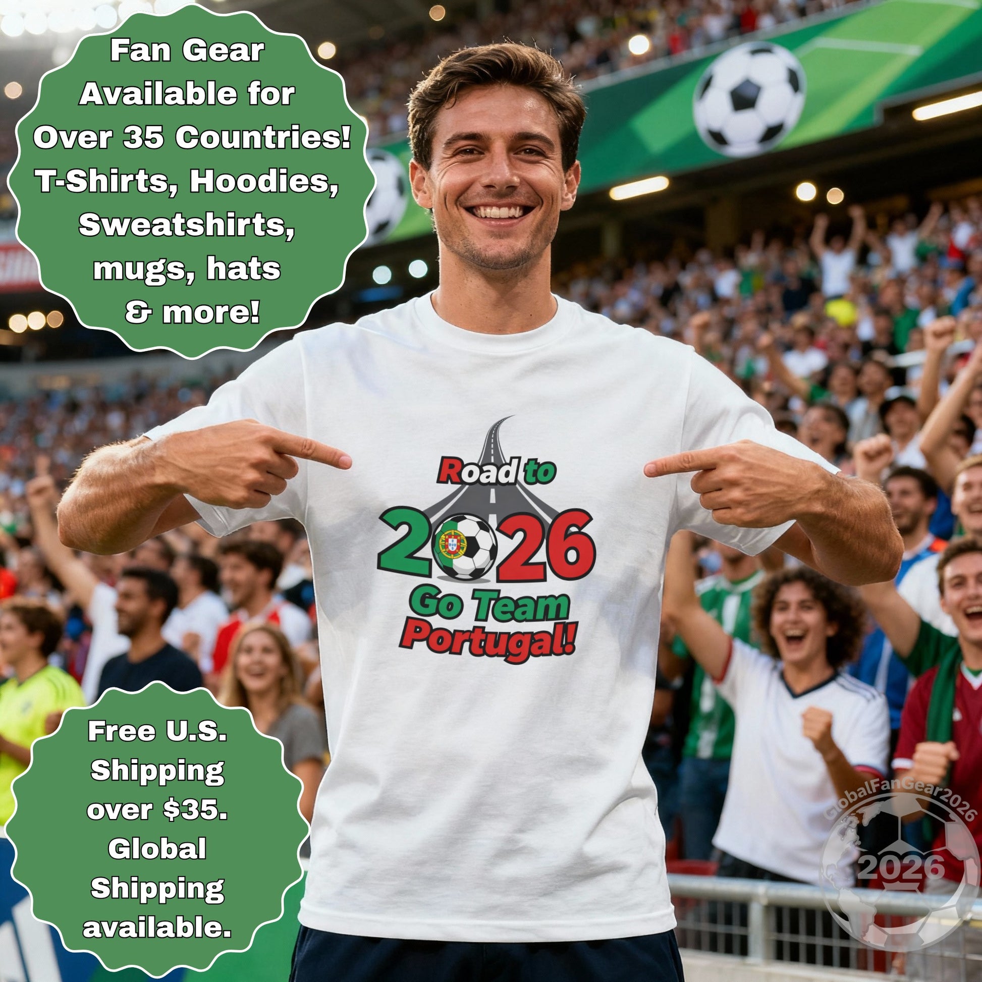 Road to 2026 Go Team Portugal T-Shirt product