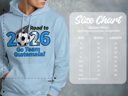 Road to 2026 Go Team Guatemala hooded sweatshirt