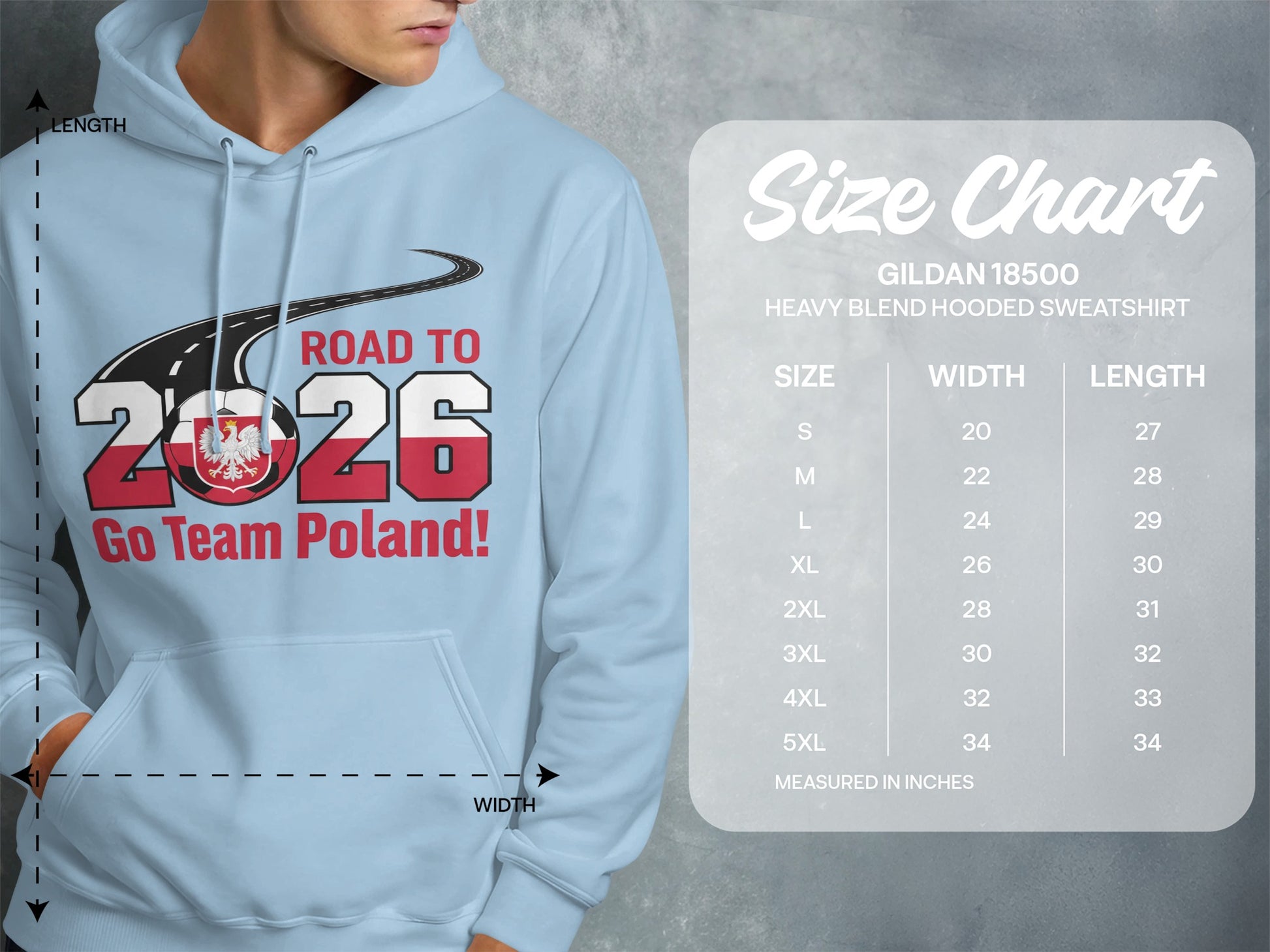 Road to 2026 Go Team Poland Hooded Product