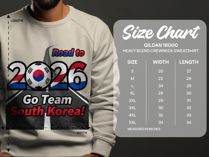 Road to 2026 Go Team South Korea sweatshirt