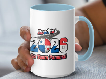 Road to 2026 Go Team Panama coffee mug