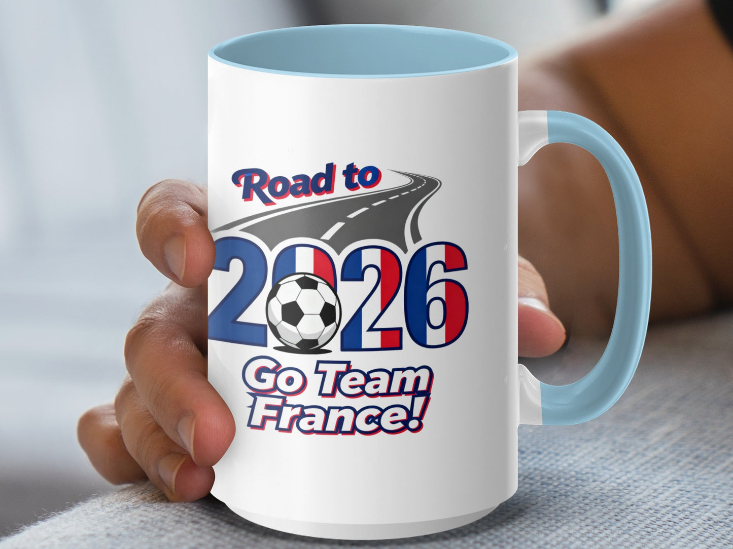 Road to 2026 Go Team France! Mug for Soccer Fans