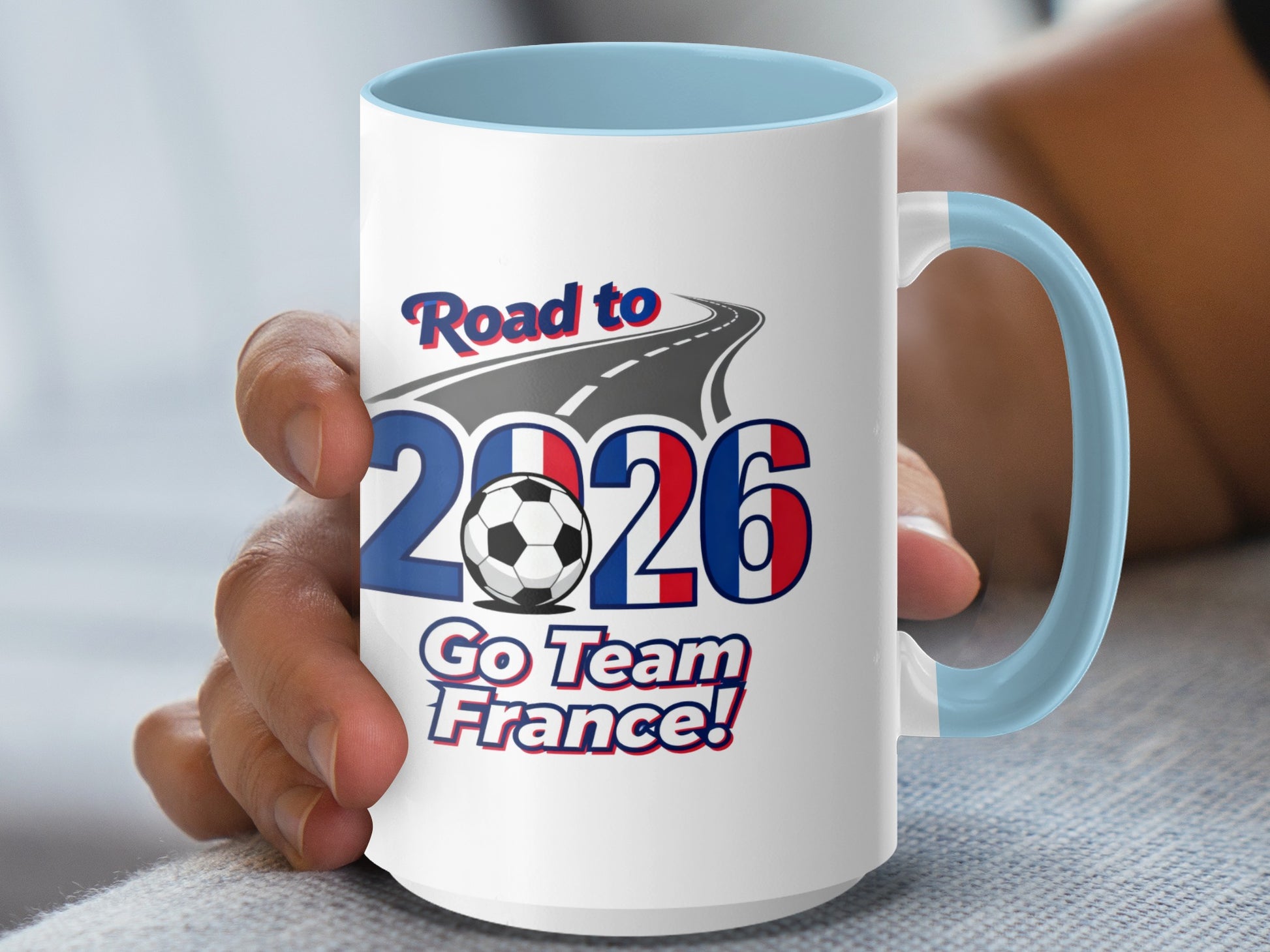Road to 2026 Go Team France! Mug for Soccer Fans