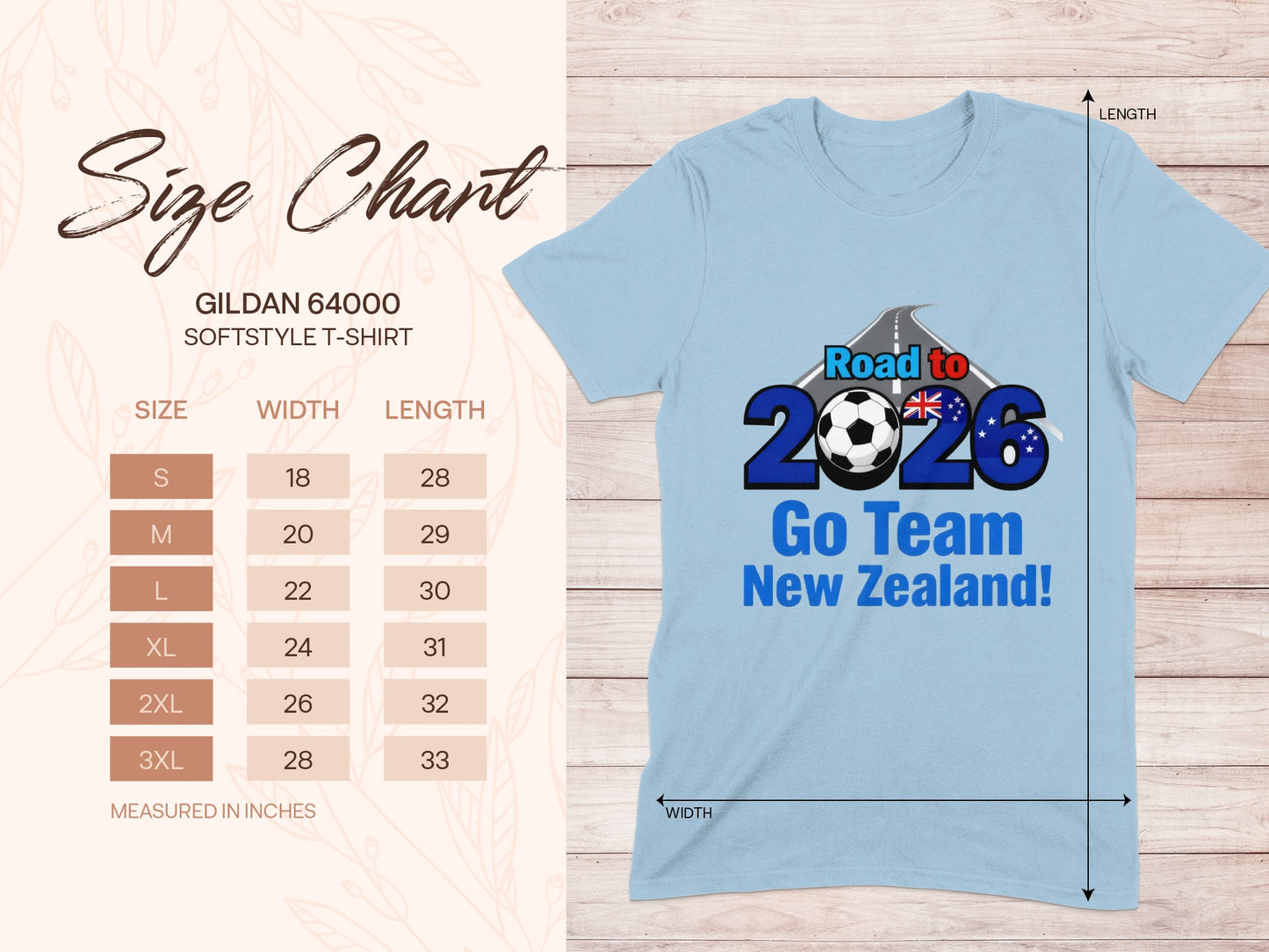 Road to 2026 Go Team New Zealand T-shirt
