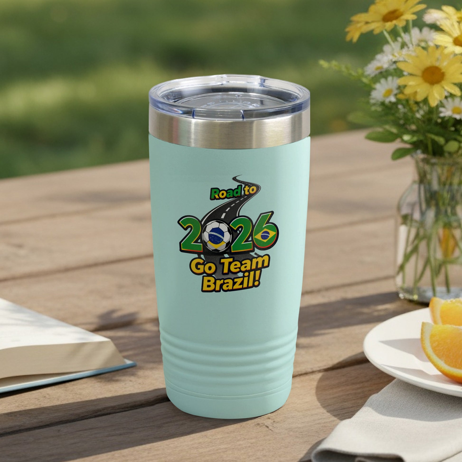 Road to 2026 Go Team Brazil travel mug