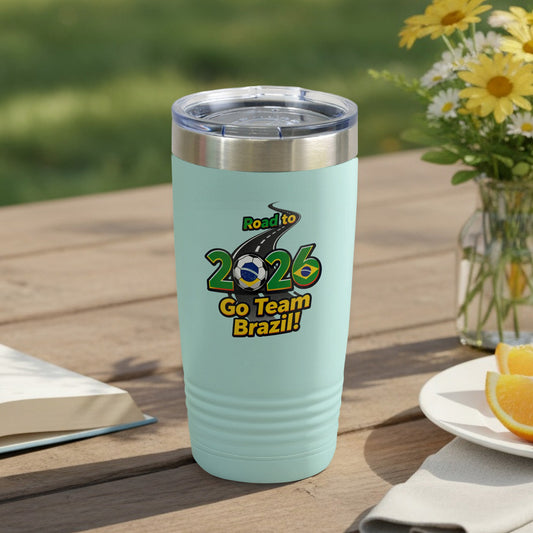 Road to 2026 Go Team Brazil travel mug