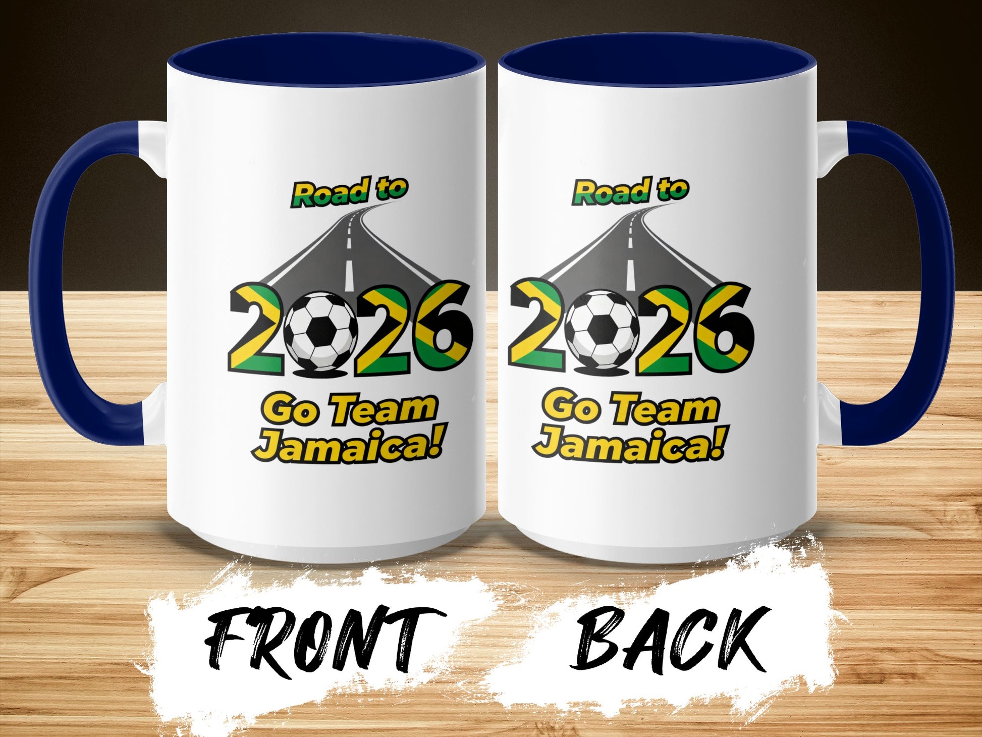 Road to 2026 Go Team Jamaica Soccer Mug
