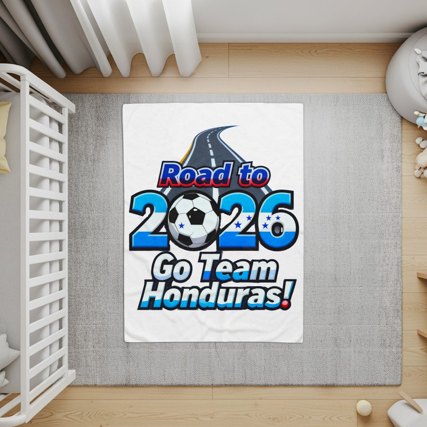 Road to 2026 Go Team Honduras baby blanket