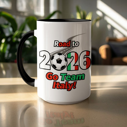Road to 2026 Go Team Italy Soccer Fan Mug