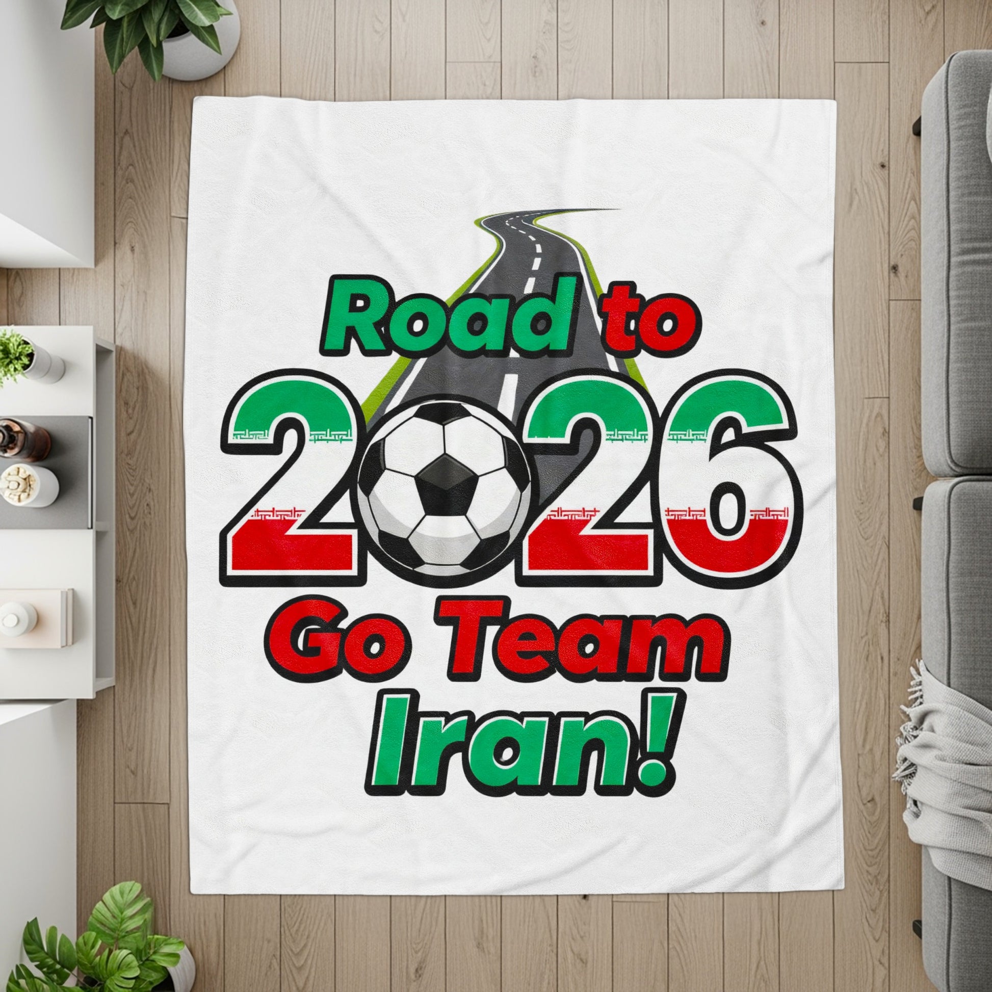 Road to 2026 Go Team Iran sports fan blanket