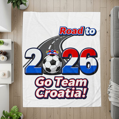 Road to 2026 Go Team Croatia Throw Blanket