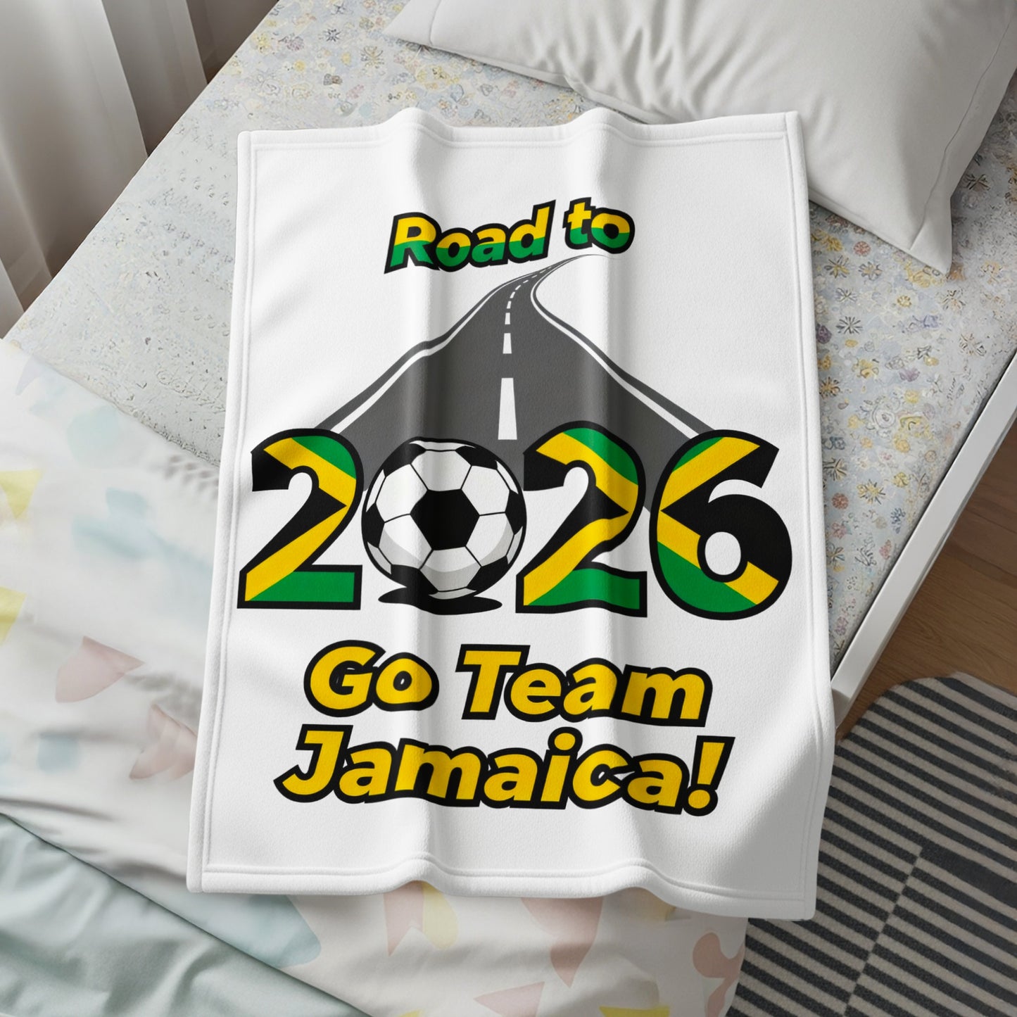 Road to 2026 Go Team Jamaica Throw Blanket