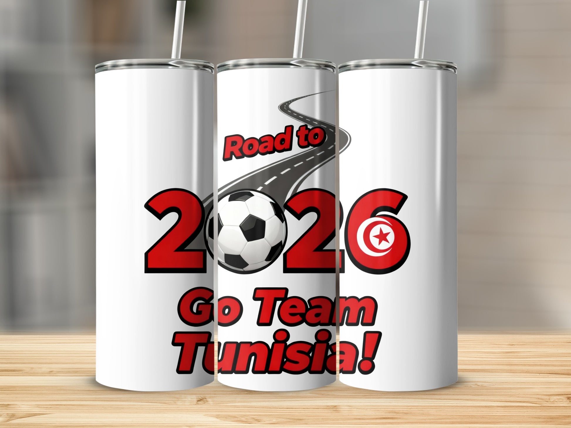 Road to 2026 Go Team Tunisia tumbler