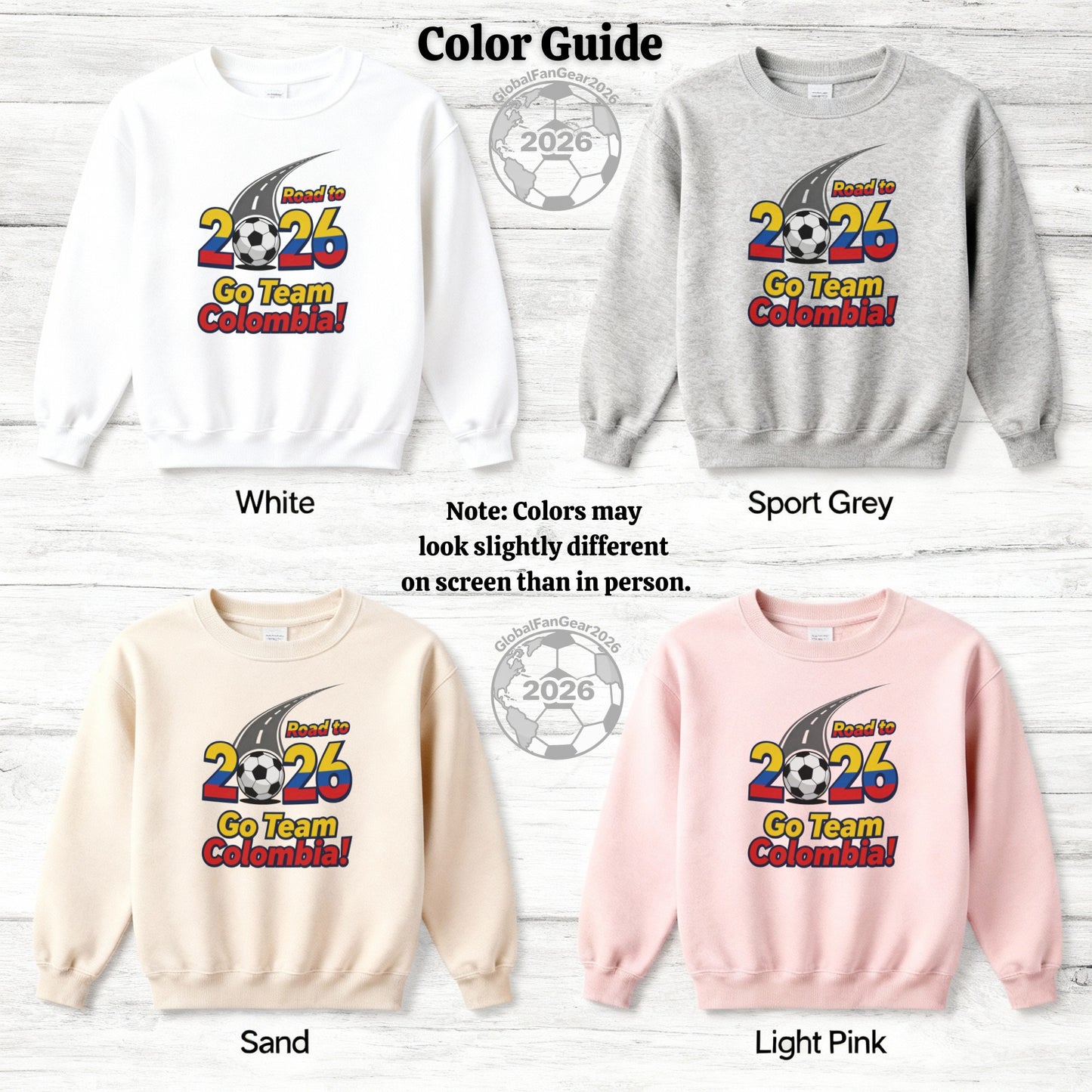 Road to 2026 Go Team Colombia soccer sweatshirt