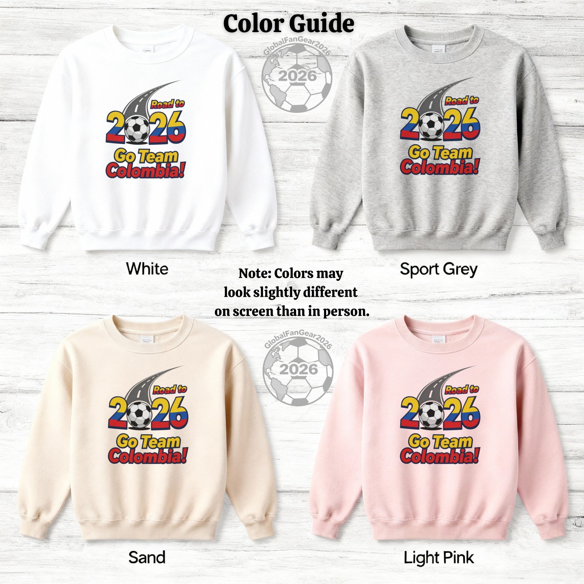 Road to 2026 Go Team Colombia soccer sweatshirt