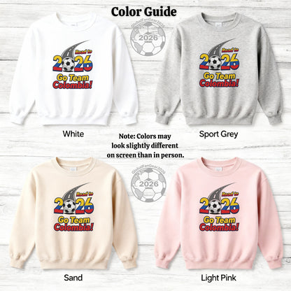 Road to 2026 Go Team Colombia soccer sweatshirt