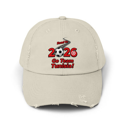 Road to 2026 Go Team Tunisia Distressed Hat