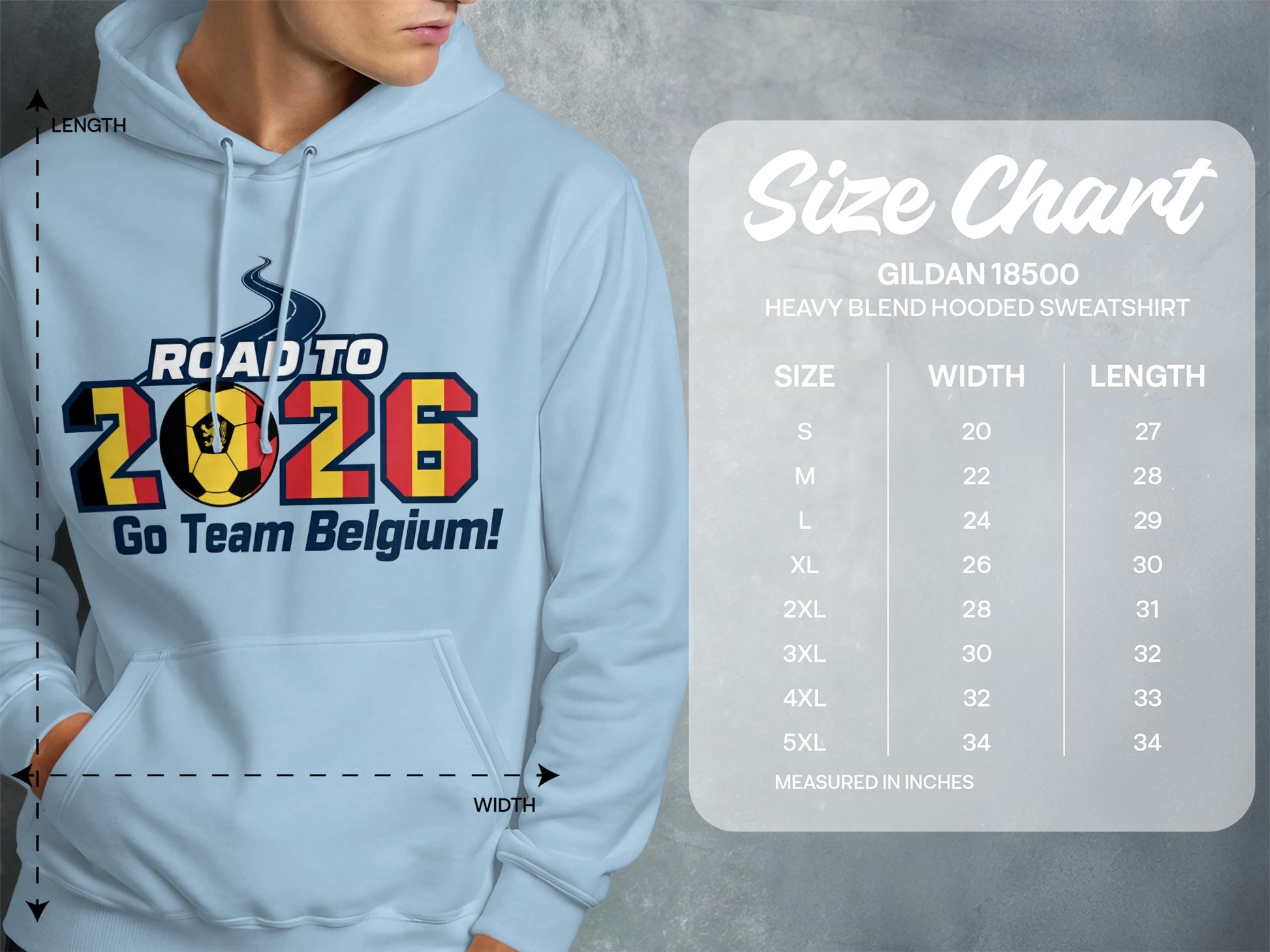 Road to 2026 Go Team Belgium hooded sweatshirt