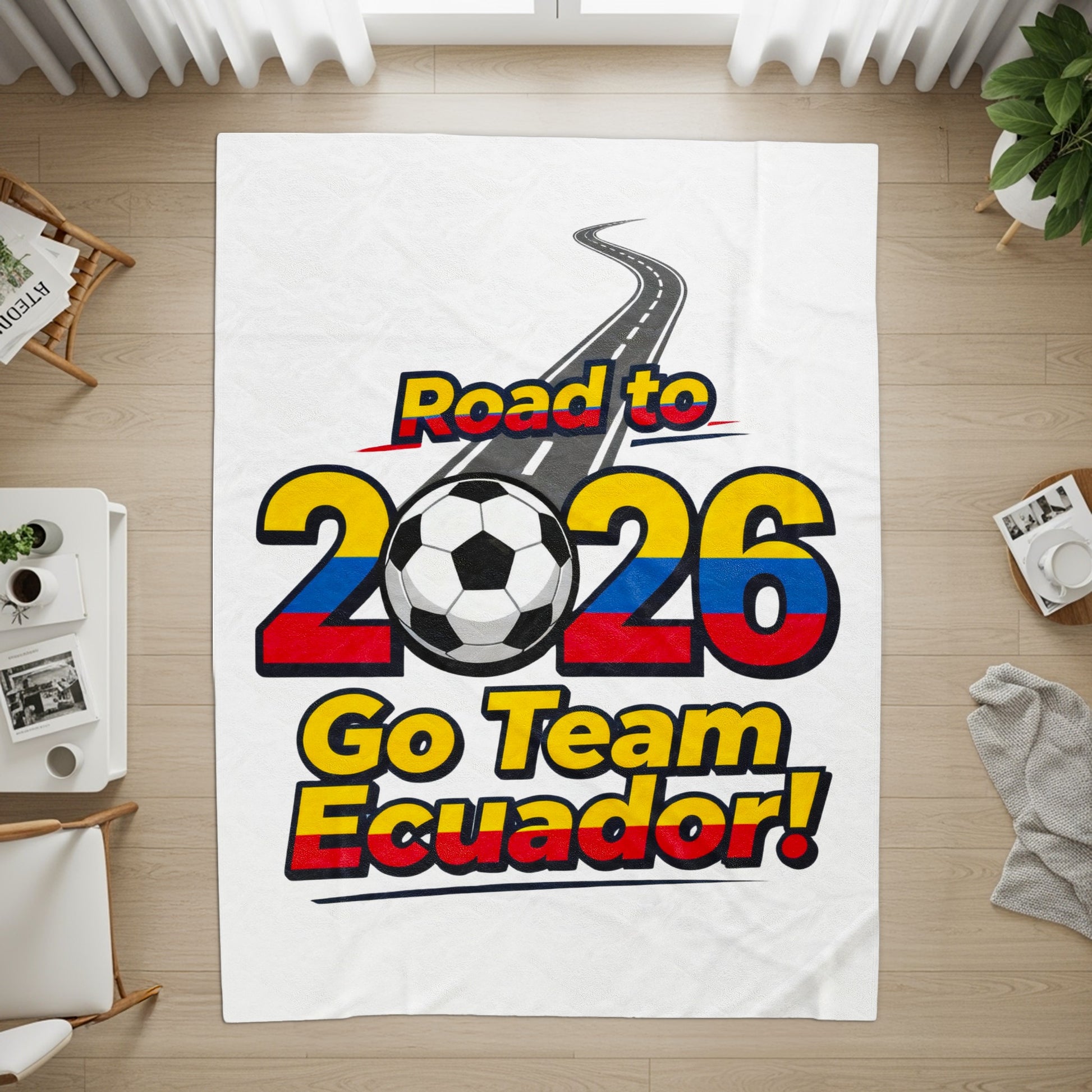 Road to 2026 Go Team Ecuador design blanket
