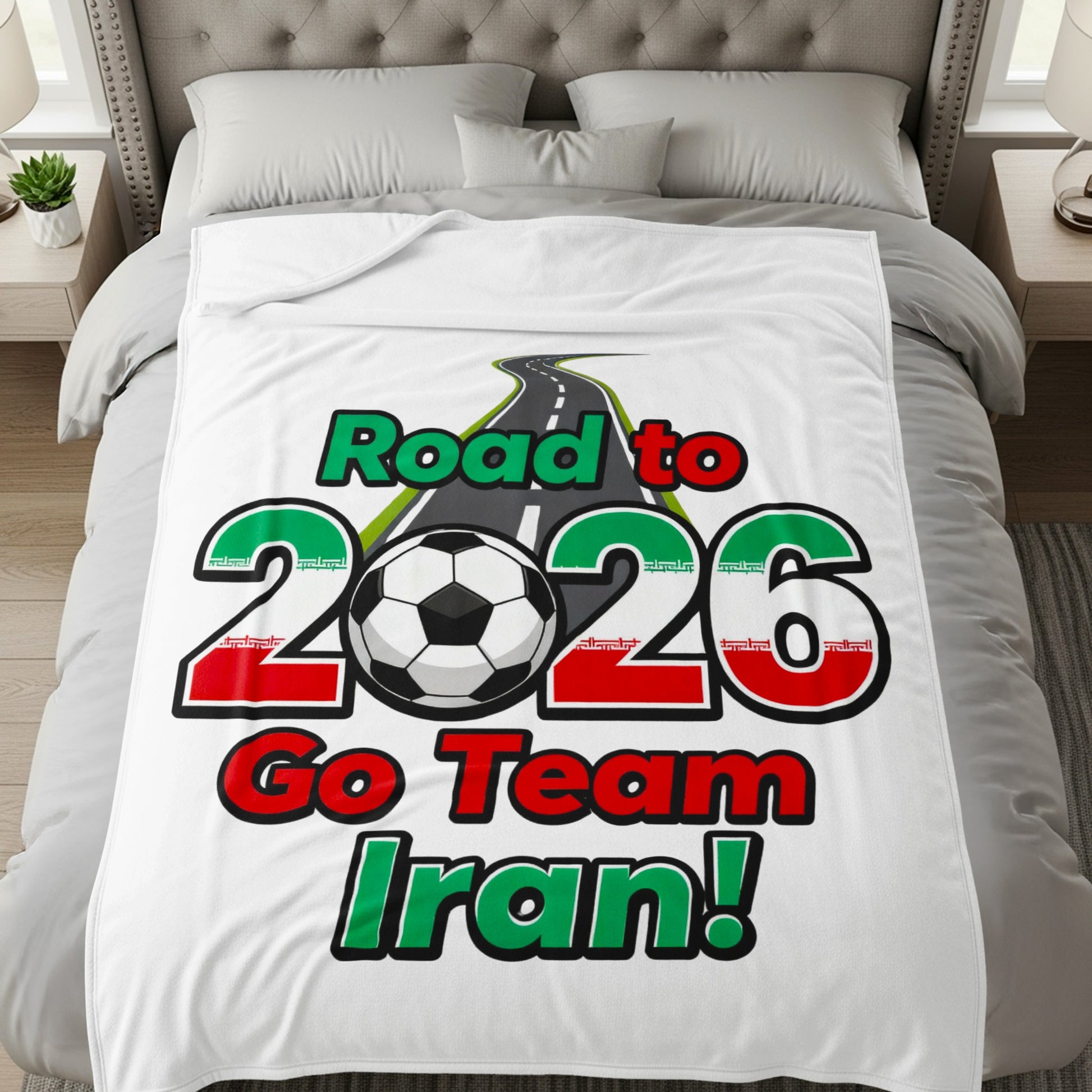 Road to 2026 Go Team Iran blanket