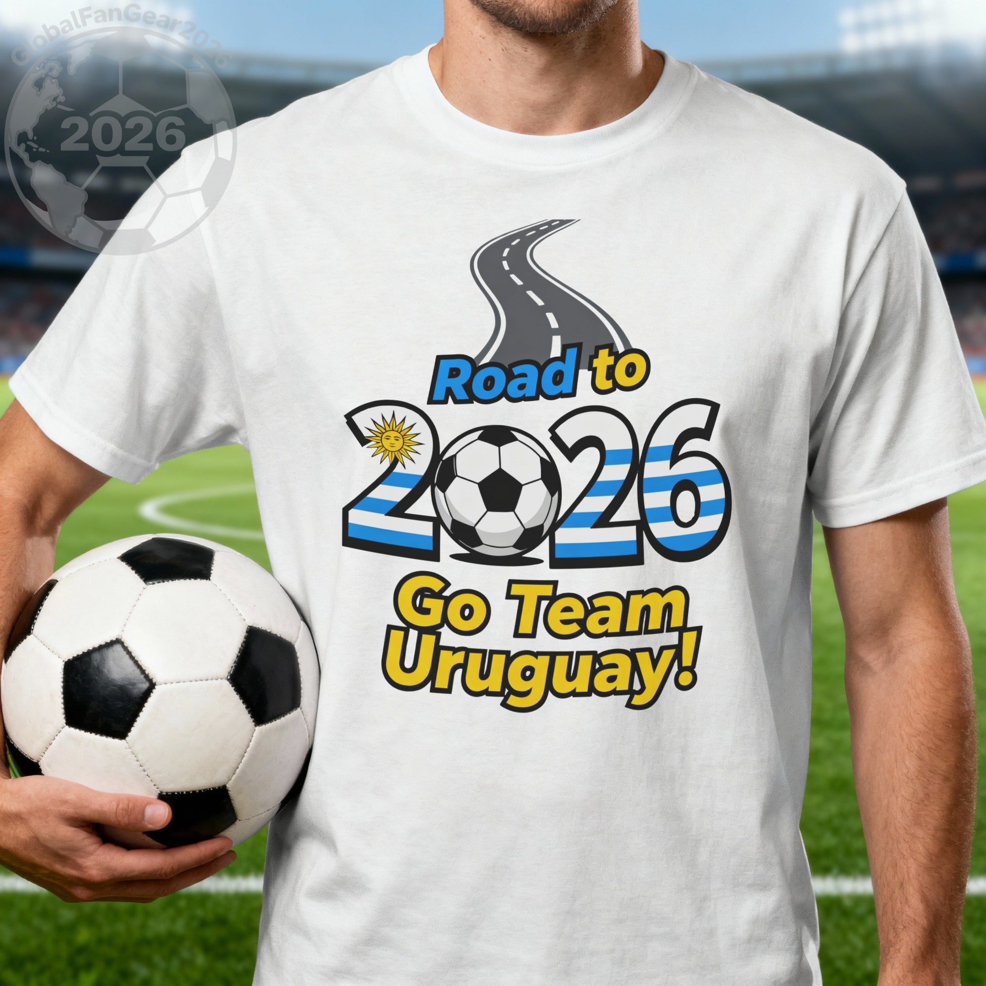 Road to 2026 Go Team Uruguay Soccer Fan T-Shirt