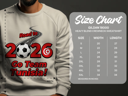 Road to 2026 Go Team Tunisia sweatshirt