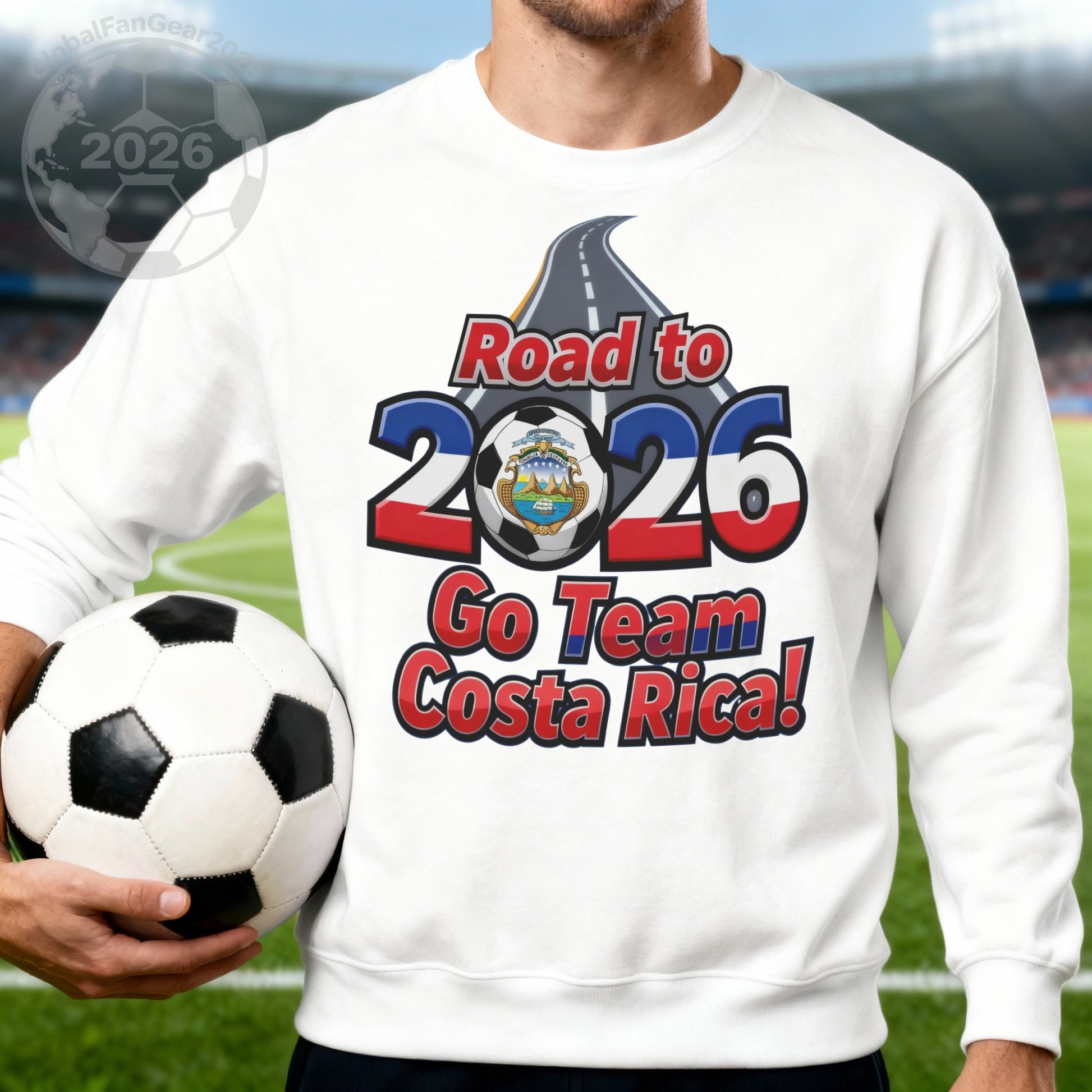Road to 2026 Go Team Costa Rica Soccer Sweatshirt