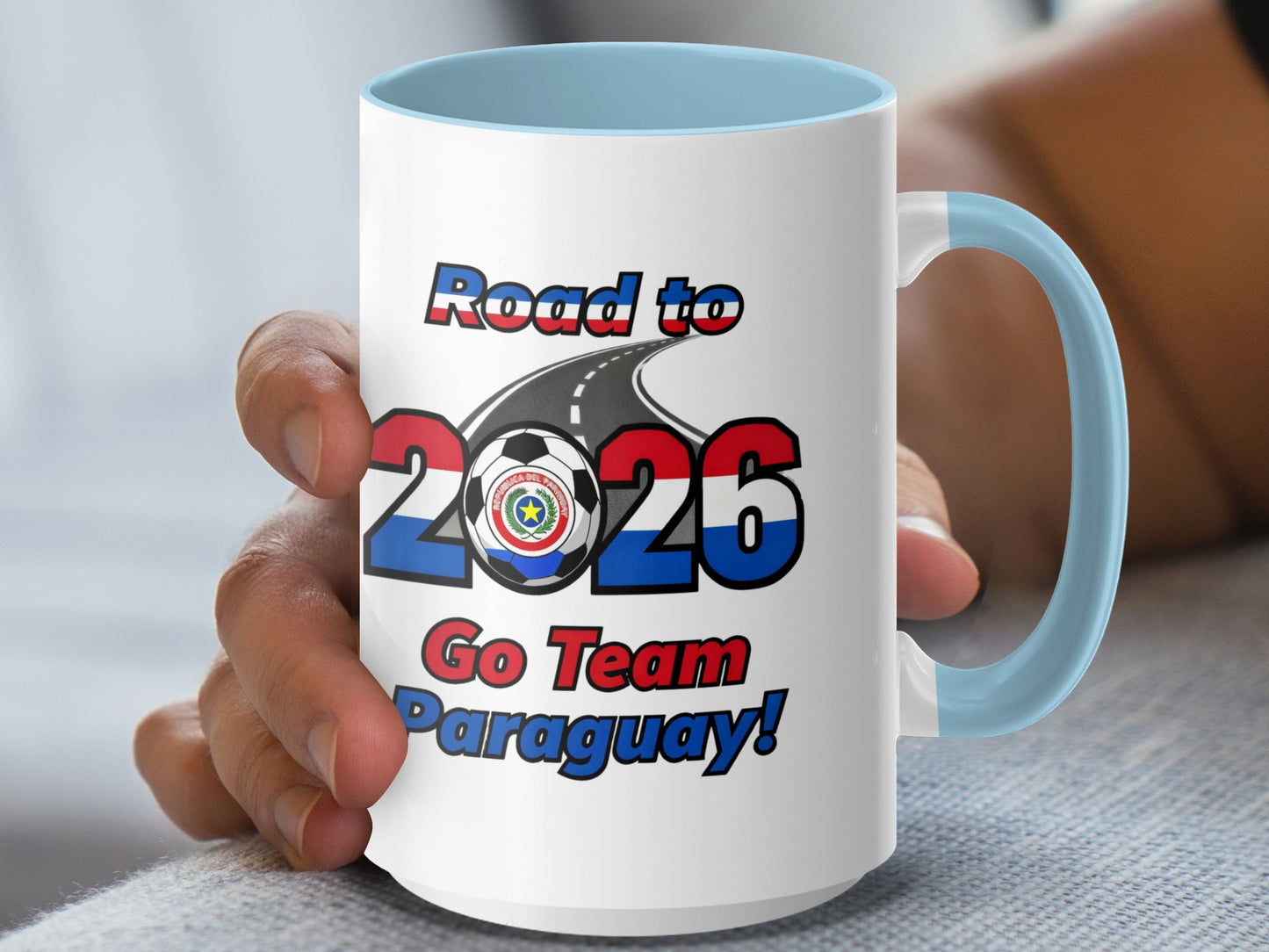 Road to 2026 Go Team Paraguay coffee cup