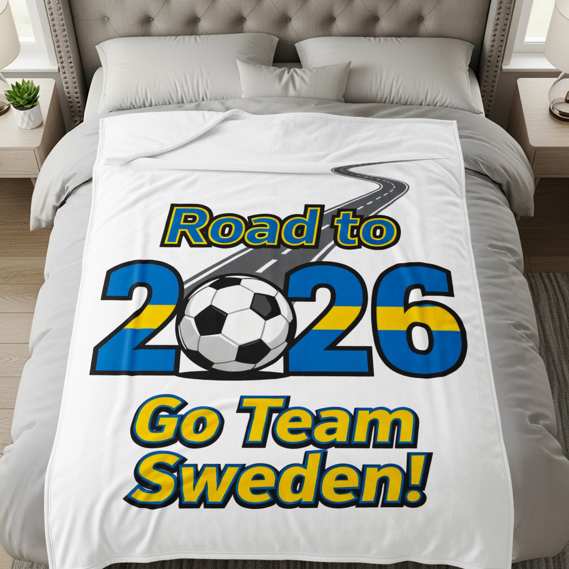 Road to 2026 Go Team Sweden Bedding Blanket