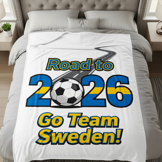 Road to 2026 Go Team Sweden Bedding Blanket