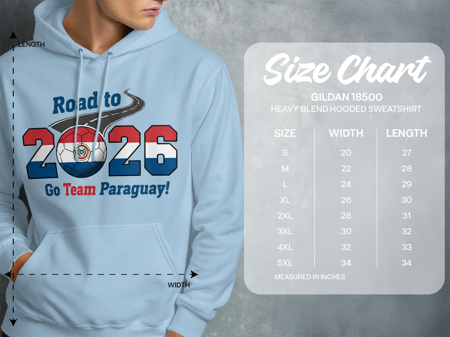 Road to 2026 Go Team Paraguay hooded sweatshirt