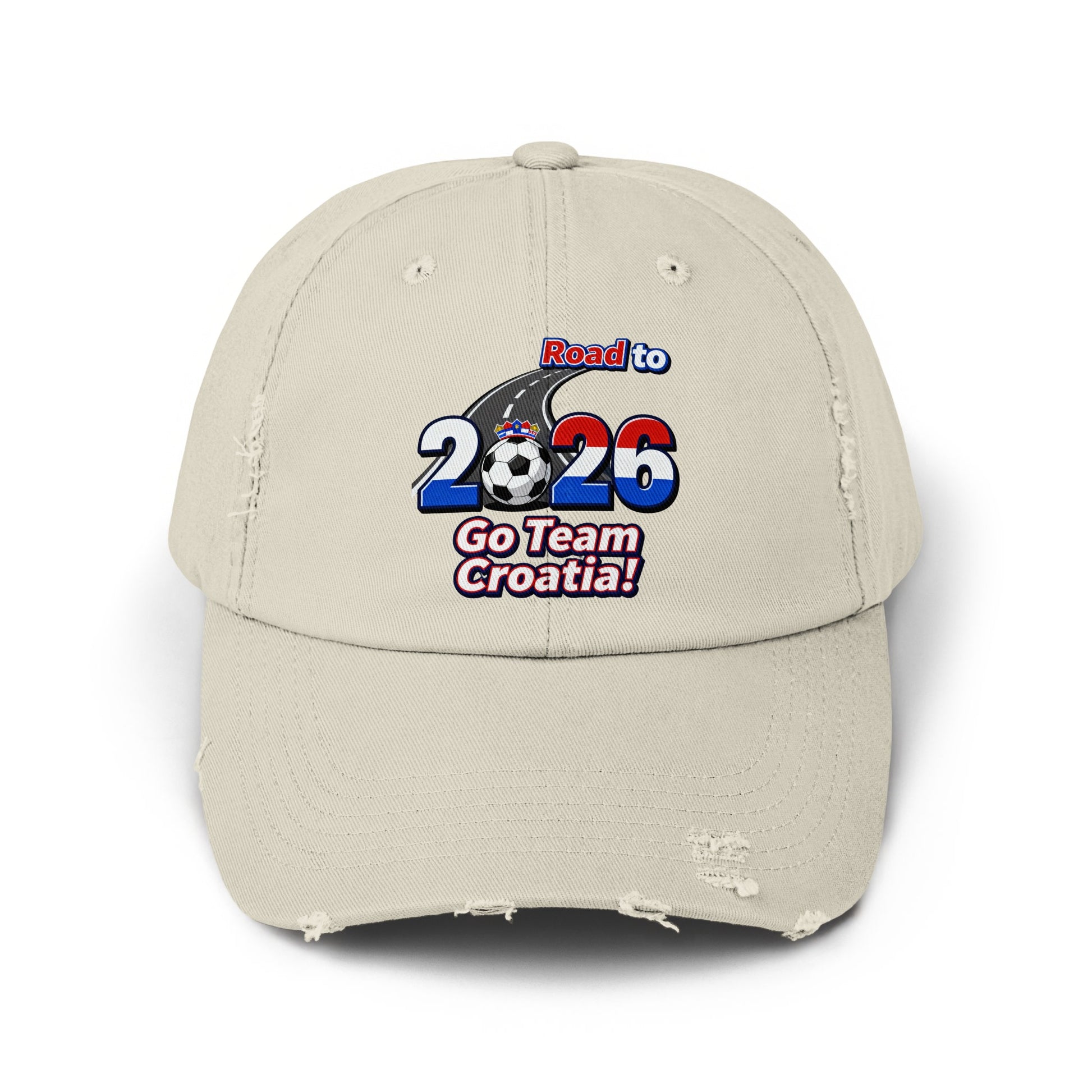 Road to 2026 Go Team Croatia distressed hat