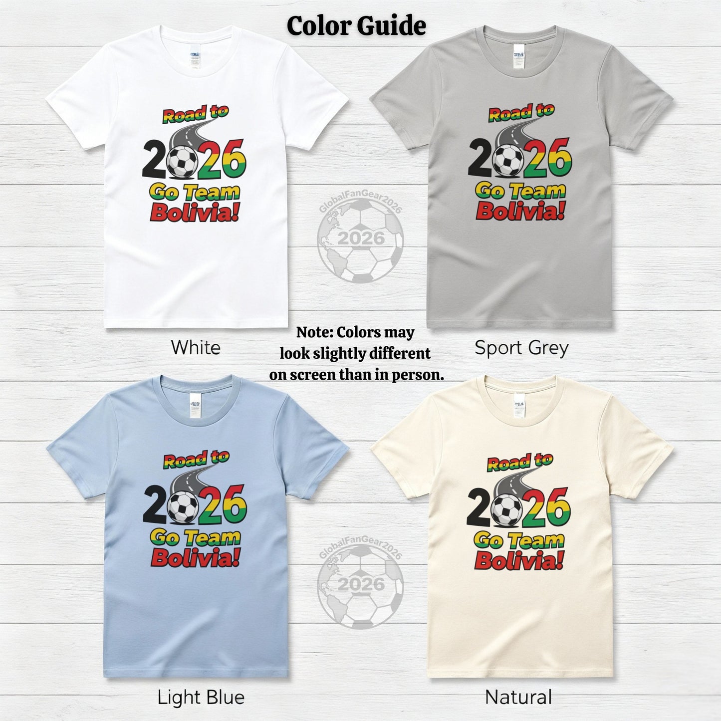 Road to 2026 Go Team Bolivia T-shirt