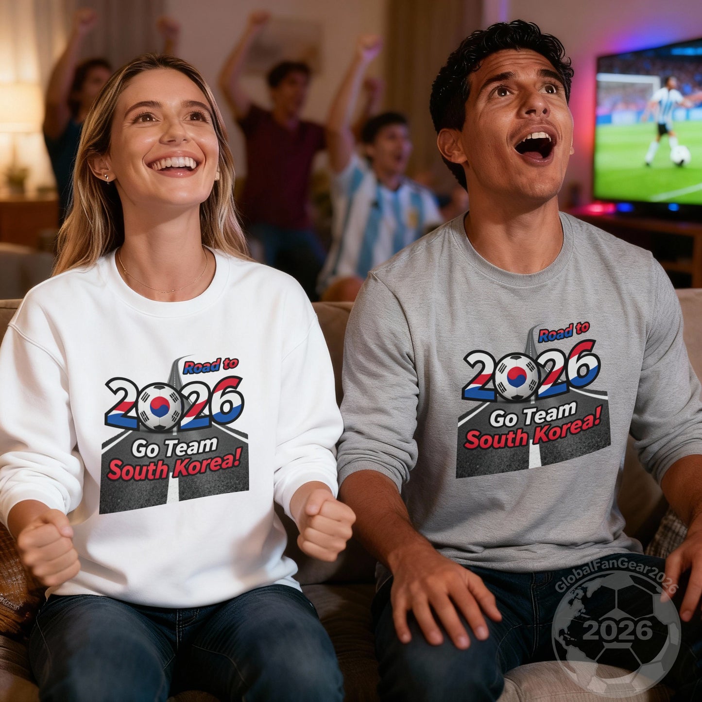 Support 2026 South Korea Soccer Team Sweatshirt